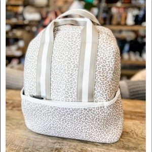 Hattie Neoprene Backpack with Guitar Strap Cheetah-Beige